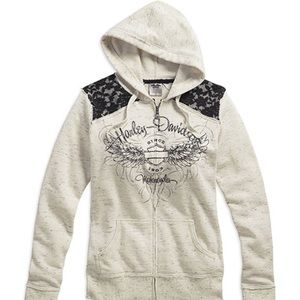 Harley Davidson zip up hoodie
